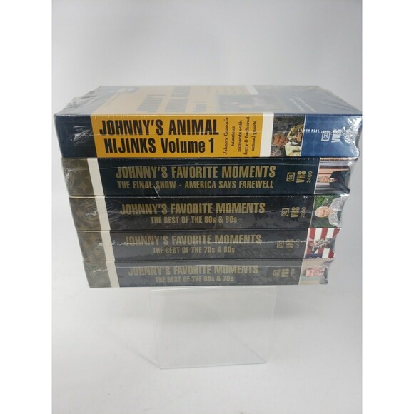 Johnny Carson Johnny's Favorite Moments Best Of Animal Hijinks 5 Set VHS NEW VTG - Picture 7 of 11